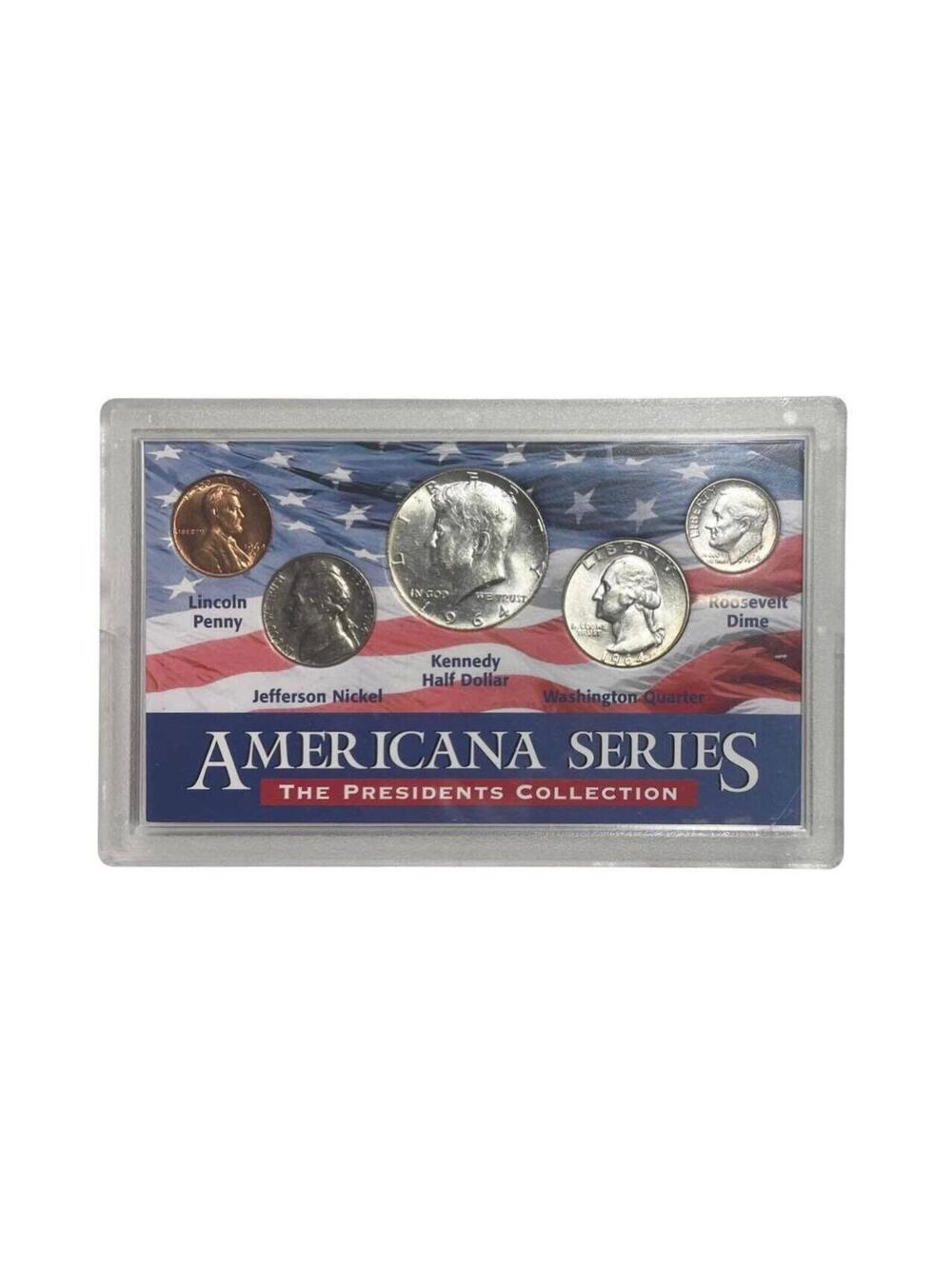 1964 AMERICANA SERIES Silver President  Collection US Flag Set Uncirculated Bu